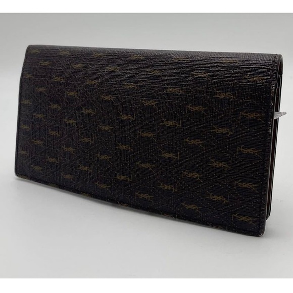 Authentic Saint Laurent All Over Monogram Long Card Wallet - Picture 2 of 10